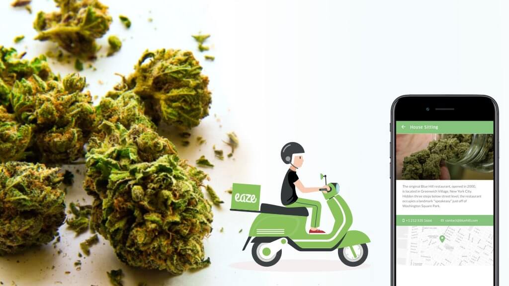 Delivery app for cannabis