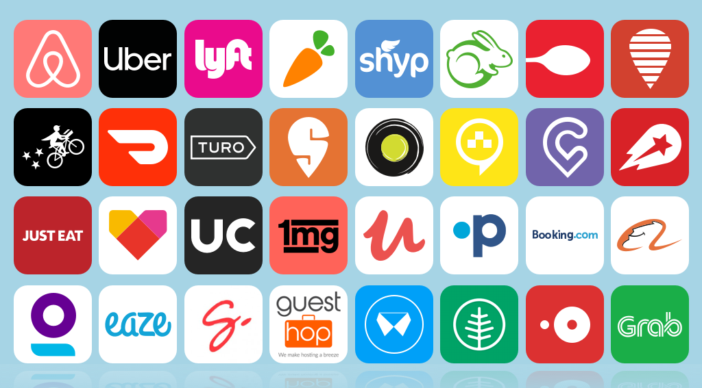 Various apps on App Stores
