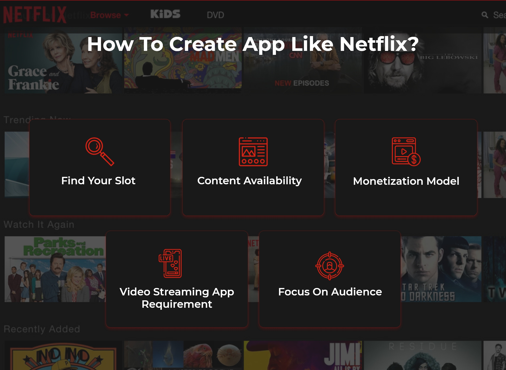 how to create app like Netflix