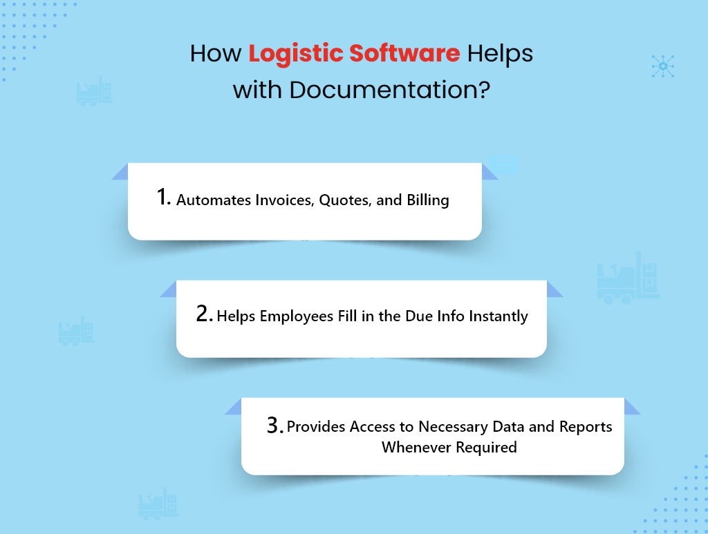 Logistics software and documentation