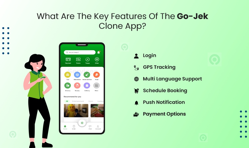 key features of go-jek clone app