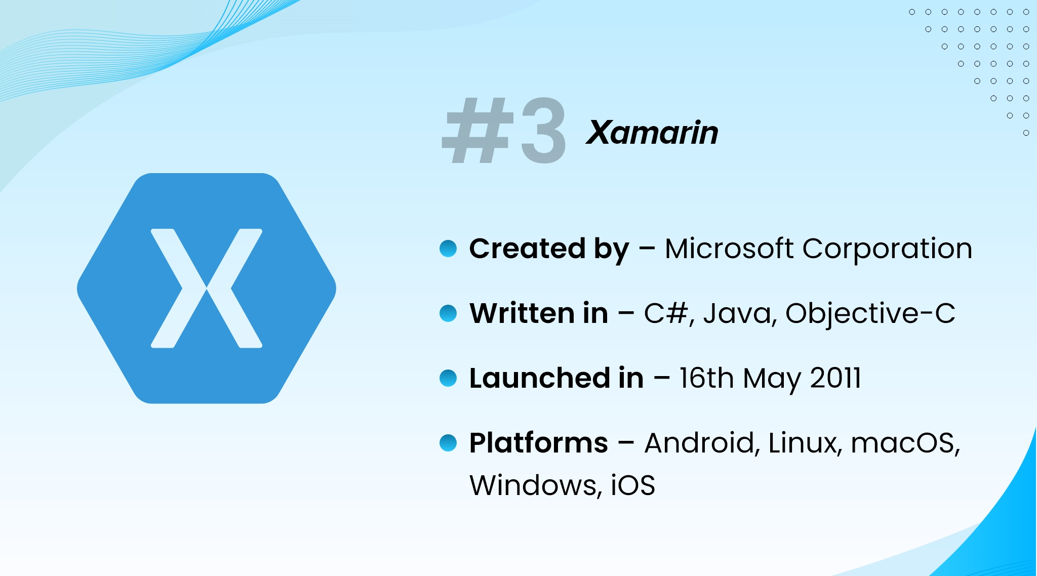 Xamarin framework for cross-platform development
