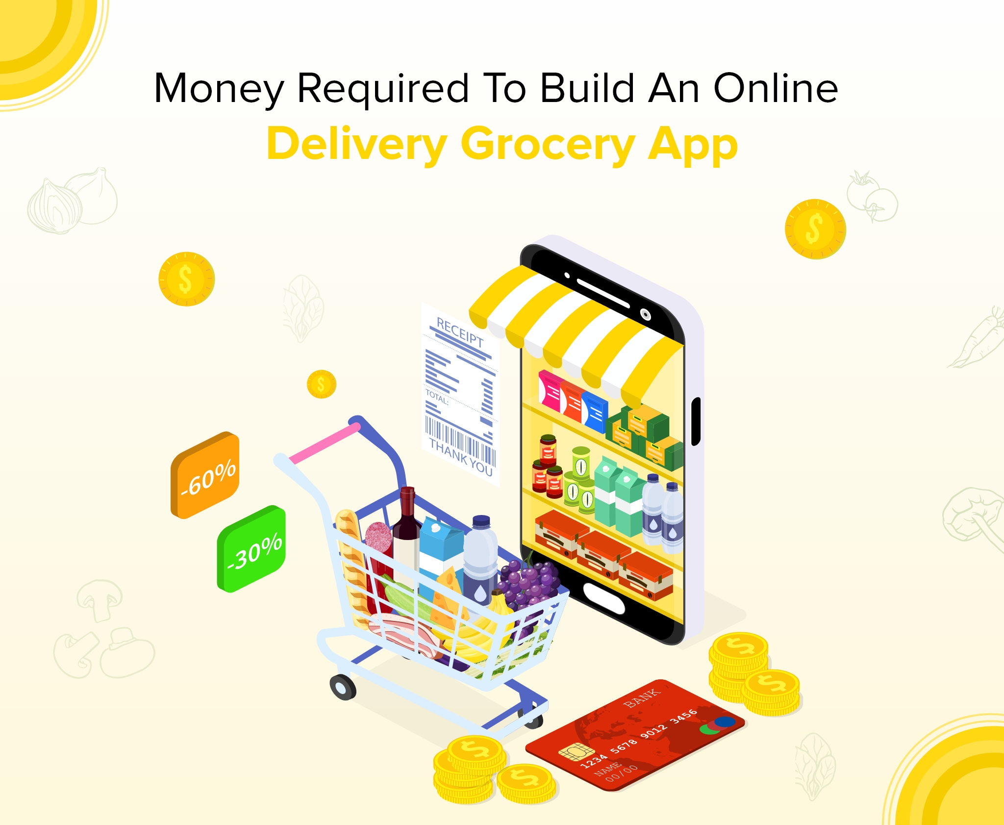 cost required for grocery delivery app