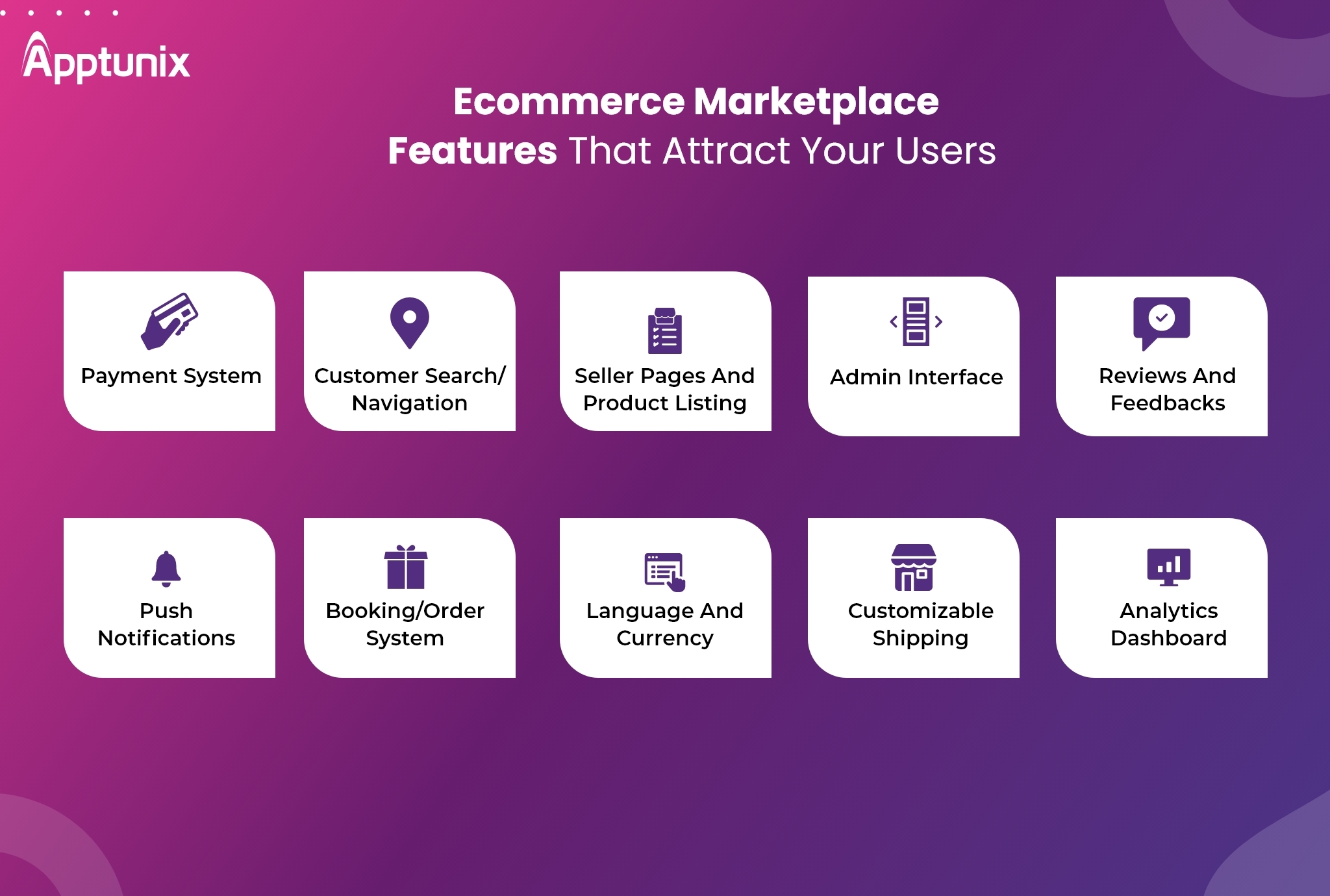 features of ecommerce marketplace 