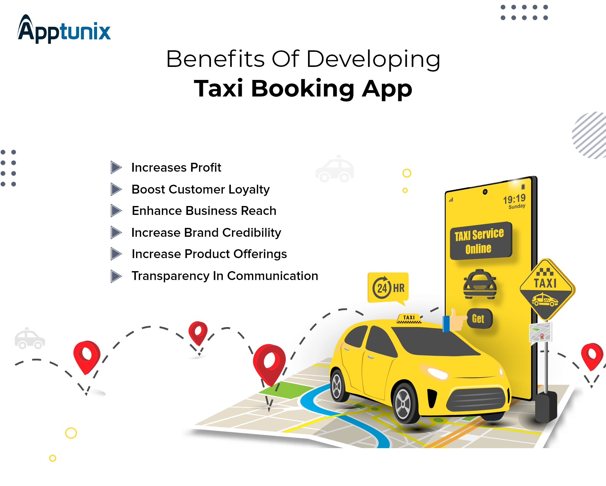 benefits of taxi booking app development
